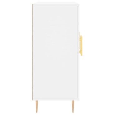 vidaXL Μπουφές Λευκός 90x34x80cm από Επεξεργασμένο Ξύλο 1 τεμ.