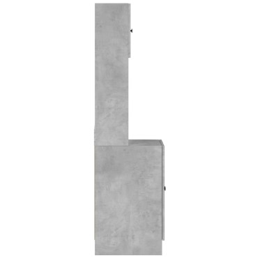 vidaXL Στήλη Κουζίνας Γκρι Σκυρ. 60x50x180cm από Επεξεργασμένο Ξύλο
