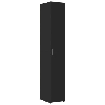 vidaXL Ντουλάπι Μαύρο 30x42,5x185cm από Επεξεργασμένο Ξύλο 1 τεμ.
