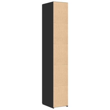 vidaXL Ντουλάπι Μαύρο 30x42,5x185cm από Επεξεργασμένο Ξύλο 1 τεμ.