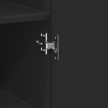 vidaXL Ντουλάπι Μαύρο 30x42,5x185cm από Επεξεργασμένο Ξύλο 1 τεμ.