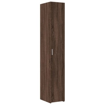 vidaXL Ντουλάπι Καφέ Δρυς 30x42,5x185cm από Επεξεργασμένο Ξύλο 1 τεμ.