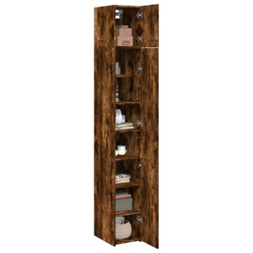 vidaXL Ντουλάπι Αποθήκευσης Στενό Δρυς 30x42,5x225cm Επεξεργ. Ξύλο 1 τεμ.