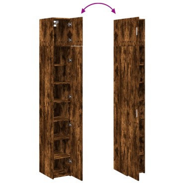 vidaXL Ντουλάπι Αποθήκευσης Στενό Δρυς 30x42,5x225cm Επεξεργ. Ξύλο 1 τεμ.