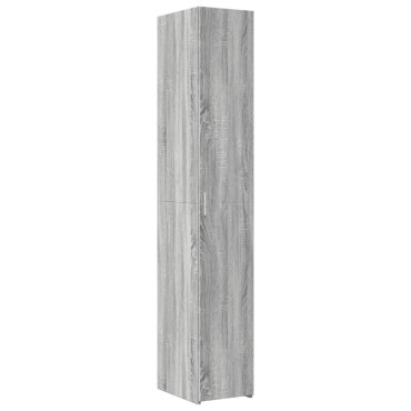 vidaXL Ντουλάπι Γκρι Sonoma 30x42,5x185cm από Επεξεργασμένο Ξύλο 1 τεμ.