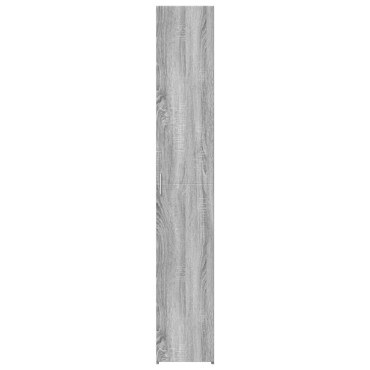 vidaXL Ντουλάπι Γκρι Sonoma 30x42,5x185cm από Επεξεργασμένο Ξύλο 1 τεμ.