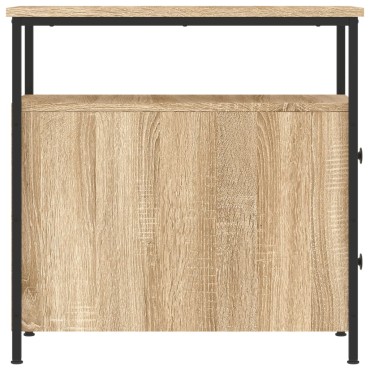vidaXL Κομοδίνο Sonoma Δρυς 30x60x60cm από Επεξεργασμένο Ξύλο 1 τεμ.