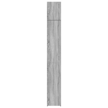vidaXL Ντουλάπι Αποθήκευσης Στενό Γκρι 30x42,5x225cm Επεξεργ. Ξύλο 1 τεμ.