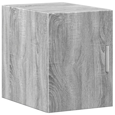vidaXL Ντουλάπι Αποθήκευσης Στενό Γκρι 30x42,5x225cm Επεξεργ. Ξύλο 1 τεμ.