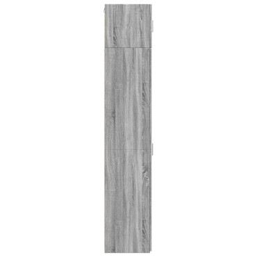 vidaXL Ντουλάπι Αποθήκευσης Στενό Γκρι 30x42,5x225cm Επεξεργ. Ξύλο 1 τεμ.