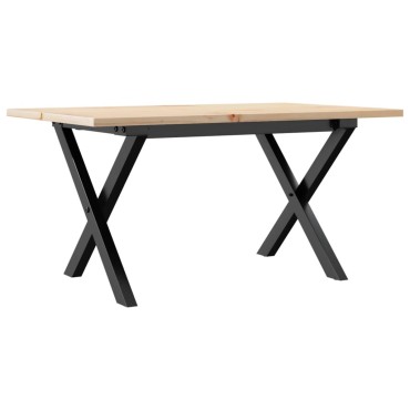 vidaXL Τραπεζάκι Σαλονιού Πλαίσιοx80x50x40cm Μασίφ Πεύκο/Ατσάλι