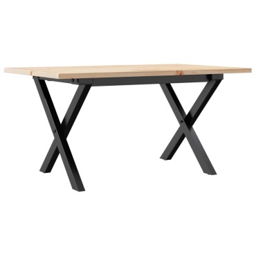 vidaXL Τραπεζάκι Σαλονιού Πλαίσιοx80x50x40cm Μασίφ Πεύκο/Ατσάλι