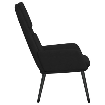 vidaXL Πολυθρόνα Relax Μαύρη Υφασμάτινη 70x77x98cm 1 τεμ.