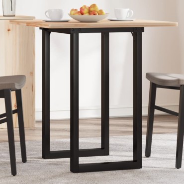 vidaXL Πόδια Τραπεζαρίας σε Σχήμα «Ο» 60x40x73cm Ατσάλι 1 τεμ.