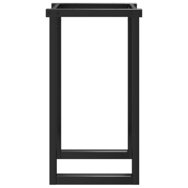 vidaXL Πόδια Τραπεζαρίας σε Σχήμα «Ο» 60x40x73cm Ατσάλι 1 τεμ.