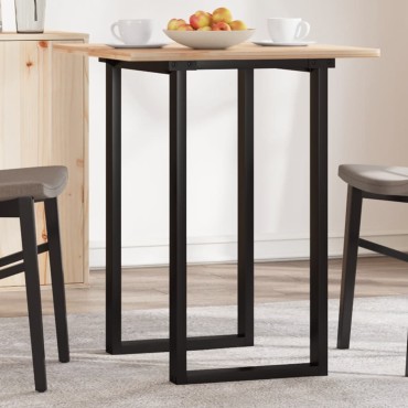vidaXL Πόδια Τραπεζαρίας σε Σχήμα «Ο» 40x40x73cm Ατσάλι 1 τεμ.
