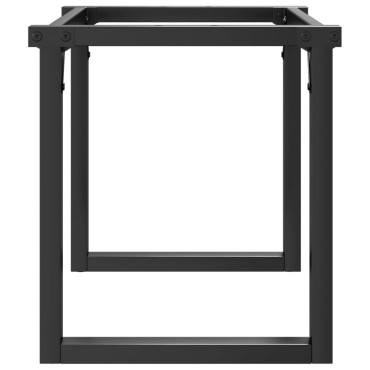 vidaXL Πόδια Τραπεζιού Σαλονιού σε Σχήμα «Ο» 80x40x43cm Ατσάλι 1 τεμ.