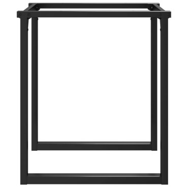 vidaXL Πόδια Τραπεζαρίας σε Σχήμα «Ο» 60x60x73cm Ατσάλι 1 τεμ.