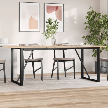vidaXL Πόδια Τραπεζαρίας σε Σχήμα «Ο» 180x80x73cm Ατσάλι 1 τεμ.