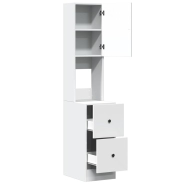 vidaXL Στήλη Κουζίνας Λευκή 35x50x180cm από Επεξεργασμένο Ξύλο