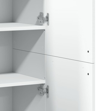 vidaXL Ντουλάπι Λευκό 80x35x180cm από Επεξεργασμένο Ξύλο 1 τεμ.