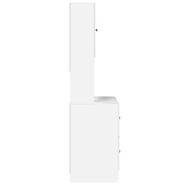 vidaXL Στήλη Κουζίνας Λευκή 95x50x180cm από Επεξεργασμένο Ξύλο