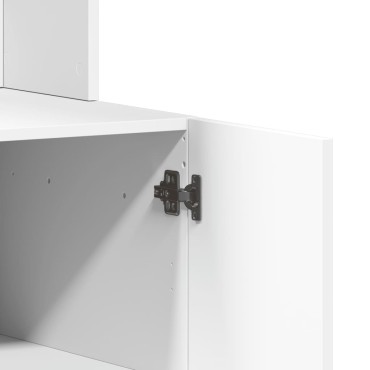 vidaXL Στήλη Κουζίνας Λευκή 95x50x180cm από Επεξεργασμένο Ξύλο