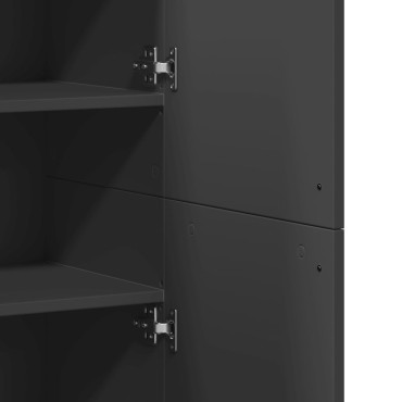 vidaXL Ντουλάπι Μαύρο 80x35x180cm από Επεξεργασμένο Ξύλο 1 τεμ.