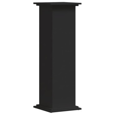 vidaXL Βάση Γλάστρας Μαύρο 33 x 33 x 100 εκ. από Επεξεργασμένο Ξύλο