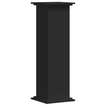vidaXL Βάση Γλάστρας Μαύρο 33 x 33 x 100 εκ. από Επεξεργασμένο Ξύλο