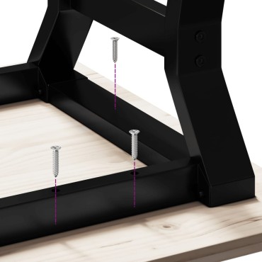 vidaXL Πόδια Τραπεζιού Σαλονιού σε Σχήμα «Y» 70x60x43cm Ατσάλι 1 τεμ.