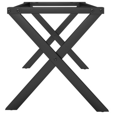 vidaXL Πόδια Τραπεζιού Σαλονιού σε Σχήμα «Χ» 80x40x43cm Ατσάλι 1 τεμ.