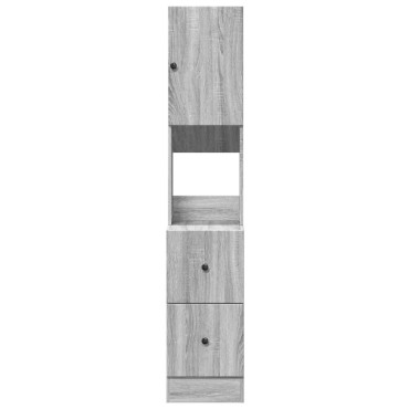 vidaXL Ντουλάπι Κουζίνας Γκρι sonoma 35x50x180cm Επεξεργ. Ξύλο 1 τεμ.