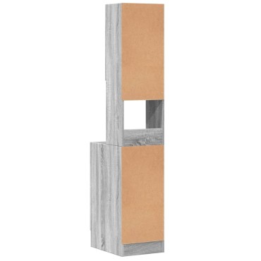 vidaXL Ντουλάπι Κουζίνας Γκρι sonoma 35x50x180cm Επεξεργ. Ξύλο 1 τεμ.