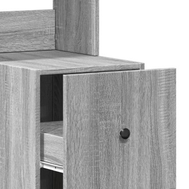 vidaXL Ντουλάπι Κουζίνας Γκρι sonoma 35x50x180cm Επεξεργ. Ξύλο 1 τεμ.