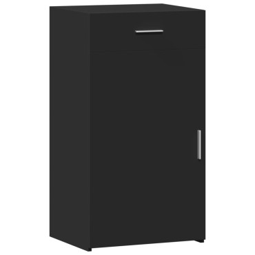 vidaXL Συρταριέρα Μαύρη 50x42,5x93cm από Επεξεργασμένο Ξύλο 1 τεμ.