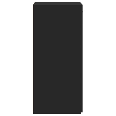 vidaXL Συρταριέρα Μαύρη 50x42,5x93cm από Επεξεργασμένο Ξύλο 1 τεμ.