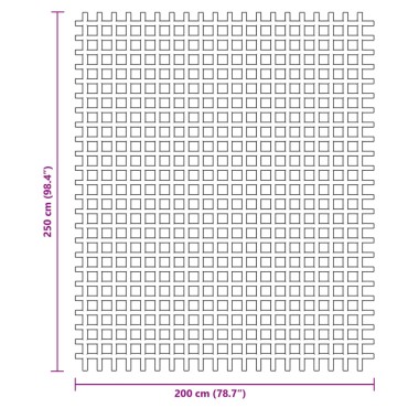 vidaXL Χαλί Σκηνής Ανθρακί 2,5x2 μ.
