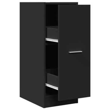 vidaXL Συρταριέρα Γενικής Χρήσης Μαύρο 30x41x77,5cm Επεξ. Ξύλο 1 τεμ.