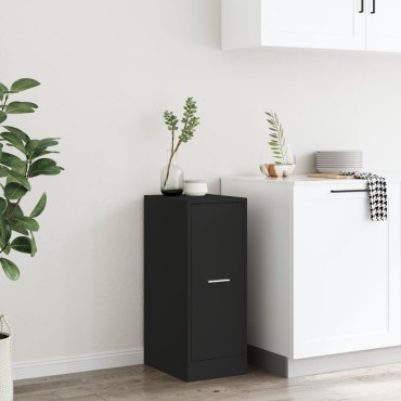 vidaXL Συρταριέρα Γενικής Χρήσης Μαύρο 30x41x77,5cm Επεξ. Ξύλο 1 τεμ.