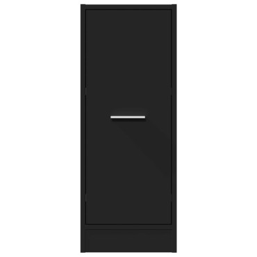 vidaXL Συρταριέρα Γενικής Χρήσης Μαύρο 30x41x77,5cm Επεξ. Ξύλο 1 τεμ.
