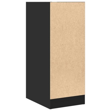 vidaXL Συρταριέρα Γενικής Χρήσης Μαύρο 30x41x77,5cm Επεξ. Ξύλο 1 τεμ.