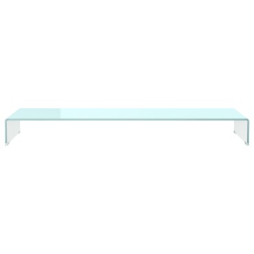 vidaXL Βάση Τηλεόρασης/Οθόνης Πράσινη 120x30x13cm Γυάλινη
