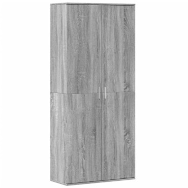 vidaXL Ντουλάπι Γκρι Sonoma 80x35x180cm από Επεξεργασμένο Ξύλο 1 τεμ.