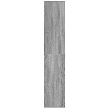 vidaXL Ντουλάπι Γκρι Sonoma 80x35x180cm από Επεξεργασμένο Ξύλο 1 τεμ.