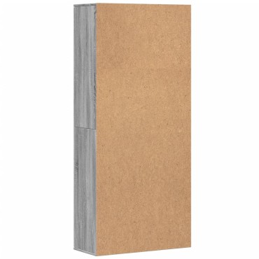 vidaXL Ντουλάπι Γκρι Sonoma 80x35x180cm από Επεξεργασμένο Ξύλο 1 τεμ.
