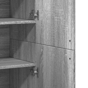 vidaXL Ντουλάπι Γκρι Sonoma 80x35x180cm από Επεξεργασμένο Ξύλο 1 τεμ.