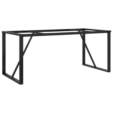 vidaXL Πόδια Τραπεζαρίας σε Σχήμα «Ο» 160x80x73cm Ατσάλι 1 τεμ.