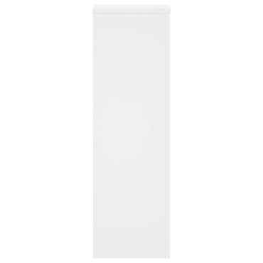 vidaXL Βάσεις Φυτών 2 τεμ. Λευκές 25x25x80 εκ. από Επεξεργασμένο Ξύλο