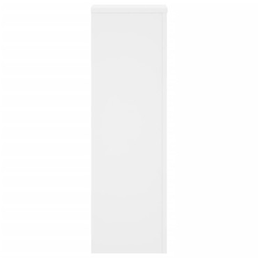 vidaXL Βάσεις Φυτών 2 τεμ. Λευκές 25x25x80 εκ. από Επεξεργασμένο Ξύλο